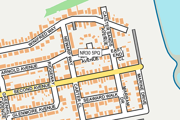 NR30 5PQ map - OS OpenMap – Local (Ordnance Survey) NR30 5PQ map - OS OpenMap – Local (Ordnance Survey)