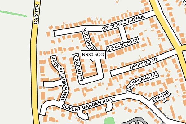 NR30 5QG map - OS OpenMap – Local (Ordnance Survey) NR30 5QG map - OS OpenMap – Local (Ordnance Survey)
