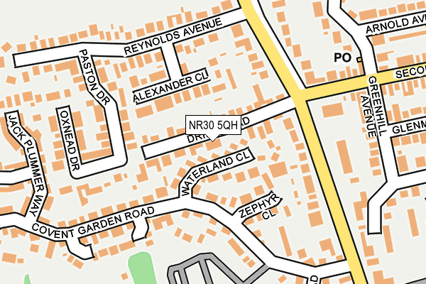NR30 5QH map - OS OpenMap – Local (Ordnance Survey) NR30 5QH map - OS OpenMap – Local (Ordnance Survey)