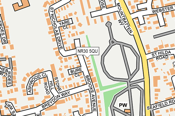 NR30 5QU map - OS OpenMap – Local (Ordnance Survey) NR30 5QU map - OS OpenMap – Local (Ordnance Survey)