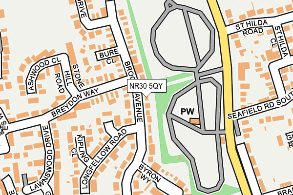NR30 5QY map - OS OpenMap – Local (Ordnance Survey) NR30 5QY map - OS OpenMap – Local (Ordnance Survey)
