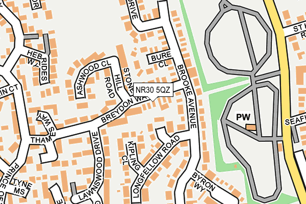 NR30 5QZ map - OS OpenMap – Local (Ordnance Survey) NR30 5QZ map - OS OpenMap – Local (Ordnance Survey)