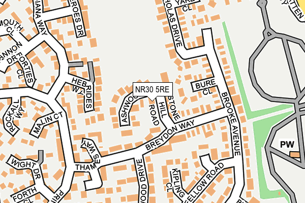 NR30 5RE map - OS OpenMap – Local (Ordnance Survey) NR30 5RE map - OS OpenMap – Local (Ordnance Survey)