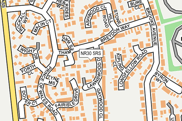 NR30 5RS map - OS OpenMap – Local (Ordnance Survey) NR30 5RS map - OS OpenMap – Local (Ordnance Survey)