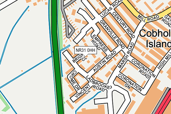 NR31 0HH map - OS OpenMap – Local (Ordnance Survey) NR31 0HH map - OS OpenMap – Local (Ordnance Survey)