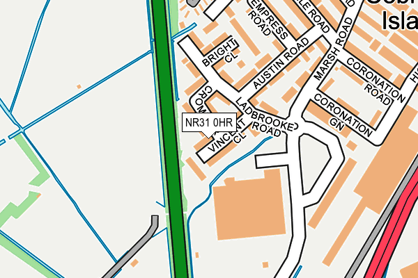 NR31 0HR map - OS OpenMap – Local (Ordnance Survey) NR31 0HR map - OS OpenMap – Local (Ordnance Survey)
