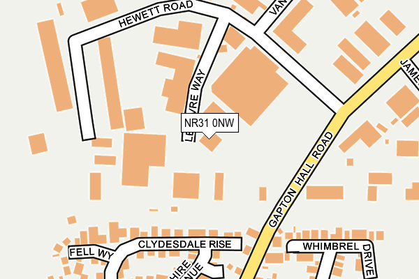 NR31 0NW map - OS OpenMap – Local (Ordnance Survey) NR31 0NW map - OS OpenMap – Local (Ordnance Survey)
