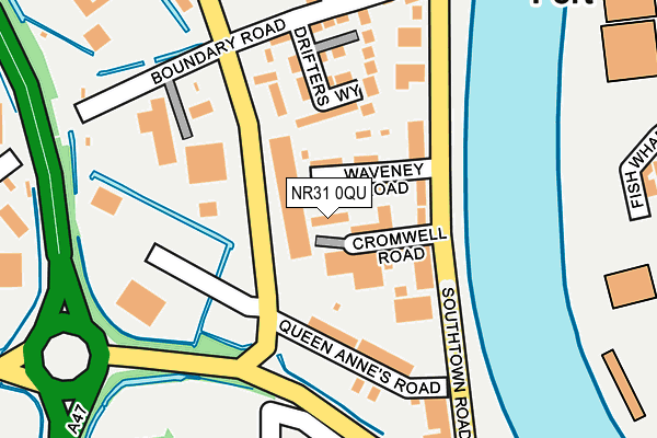NR31 0QU map - OS OpenMap – Local (Ordnance Survey) NR31 0QU map - OS OpenMap – Local (Ordnance Survey)