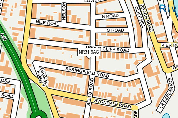 NR31 6AG map - OS OpenMap – Local (Ordnance Survey) NR31 6AG map - OS OpenMap – Local (Ordnance Survey)