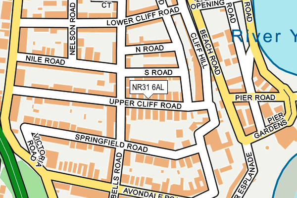 NR31 6AL map - OS OpenMap – Local (Ordnance Survey) NR31 6AL map - OS OpenMap – Local (Ordnance Survey)