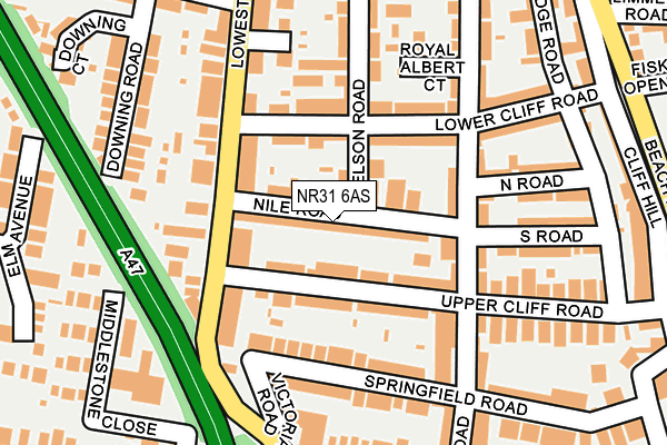 NR31 6AS map - OS OpenMap – Local (Ordnance Survey) NR31 6AS map - OS OpenMap – Local (Ordnance Survey)