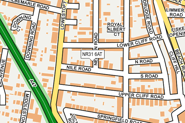 NR31 6AT map - OS OpenMap – Local (Ordnance Survey) NR31 6AT map - OS OpenMap – Local (Ordnance Survey)