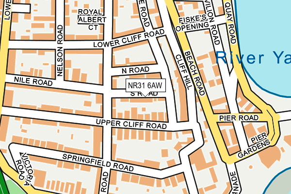 NR31 6AW map - OS OpenMap – Local (Ordnance Survey) NR31 6AW map - OS OpenMap – Local (Ordnance Survey)