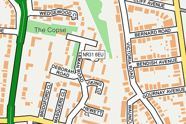 NR31 6EU map - OS OpenMap – Local (Ordnance Survey) NR31 6EU map - OS OpenMap – Local (Ordnance Survey)