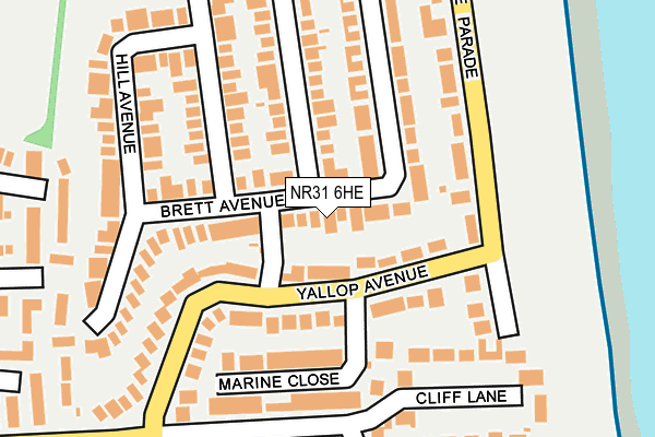 NR31 6HE map - OS OpenMap – Local (Ordnance Survey) NR31 6HE map - OS OpenMap – Local (Ordnance Survey)