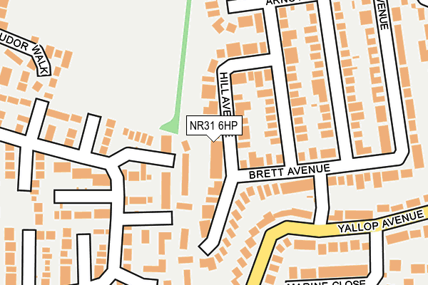 NR31 6HP map - OS OpenMap – Local (Ordnance Survey) NR31 6HP map - OS OpenMap – Local (Ordnance Survey)