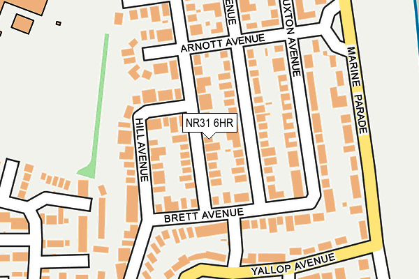 NR31 6HR map - OS OpenMap – Local (Ordnance Survey)