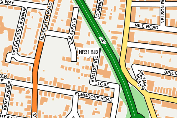 NR31 6JB map - OS OpenMap – Local (Ordnance Survey) NR31 6JB map - OS OpenMap – Local (Ordnance Survey)