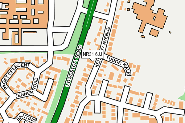 NR31 6JJ map - OS OpenMap – Local (Ordnance Survey) NR31 6JJ map - OS OpenMap – Local (Ordnance Survey)