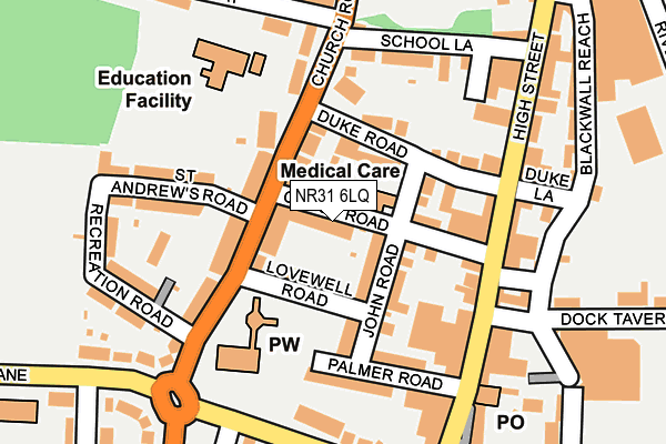 NR31 6LQ map - OS OpenMap – Local (Ordnance Survey) NR31 6LQ map - OS OpenMap – Local (Ordnance Survey)