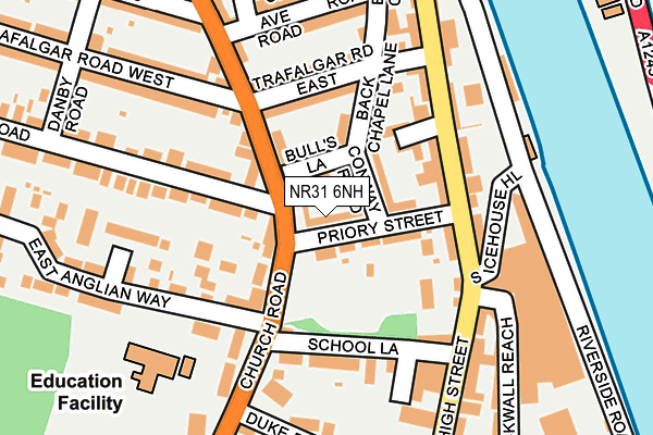 NR31 6NH map - OS OpenMap – Local (Ordnance Survey) NR31 6NH map - OS OpenMap – Local (Ordnance Survey)