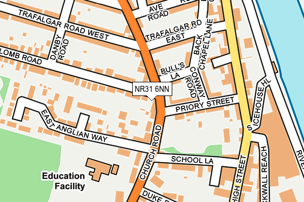 NR31 6NN map - OS OpenMap – Local (Ordnance Survey) NR31 6NN map - OS OpenMap – Local (Ordnance Survey)
