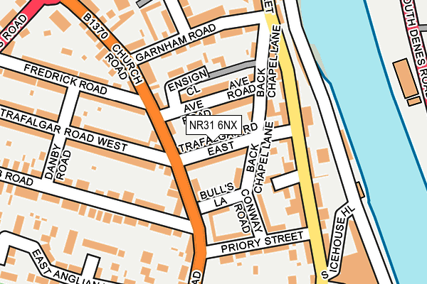 NR31 6NX map - OS OpenMap – Local (Ordnance Survey) NR31 6NX map - OS OpenMap – Local (Ordnance Survey)