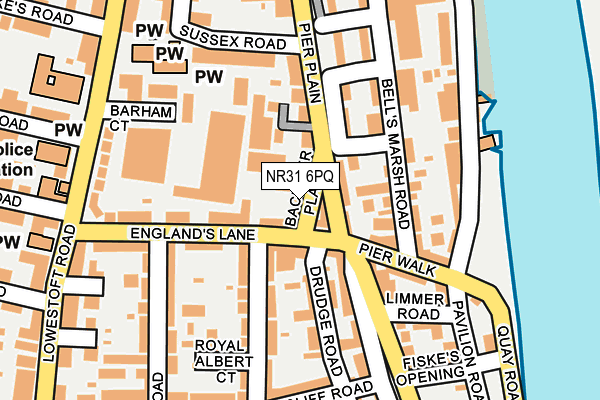 NR31 6PQ map - OS OpenMap – Local (Ordnance Survey)