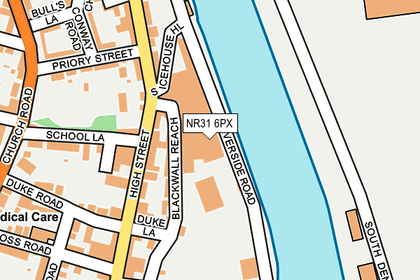 NR31 6PX map - OS OpenMap – Local (Ordnance Survey) NR31 6PX map - OS OpenMap – Local (Ordnance Survey)