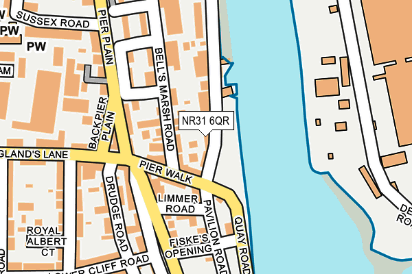 NR31 6QR map - OS OpenMap – Local (Ordnance Survey) NR31 6QR map - OS OpenMap – Local (Ordnance Survey)