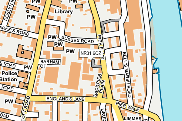 NR31 6QZ map - OS OpenMap – Local (Ordnance Survey) NR31 6QZ map - OS OpenMap – Local (Ordnance Survey)
