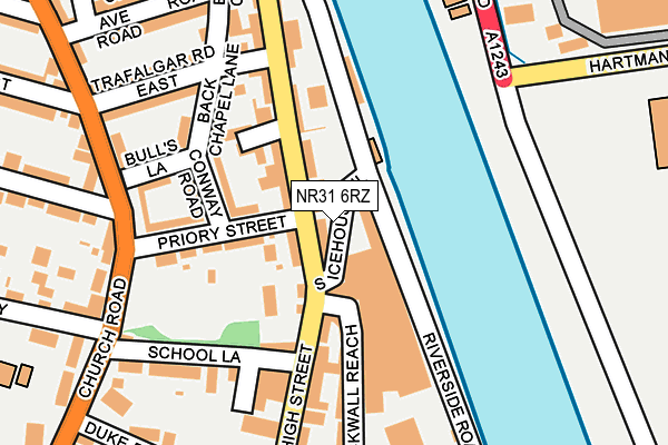 NR31 6RZ map - OS OpenMap – Local (Ordnance Survey) NR31 6RZ map - OS OpenMap – Local (Ordnance Survey)