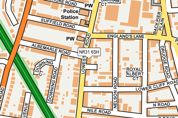 NR31 6SH map - OS OpenMap – Local (Ordnance Survey) NR31 6SH map - OS OpenMap – Local (Ordnance Survey)