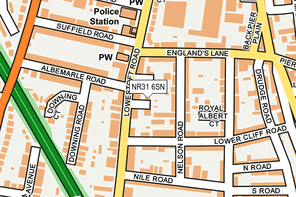 NR31 6SN map - OS OpenMap – Local (Ordnance Survey) NR31 6SN map - OS OpenMap – Local (Ordnance Survey)