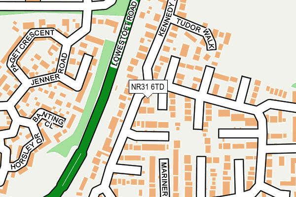 NR31 6TD map - OS OpenMap – Local (Ordnance Survey) NR31 6TD map - OS OpenMap – Local (Ordnance Survey)