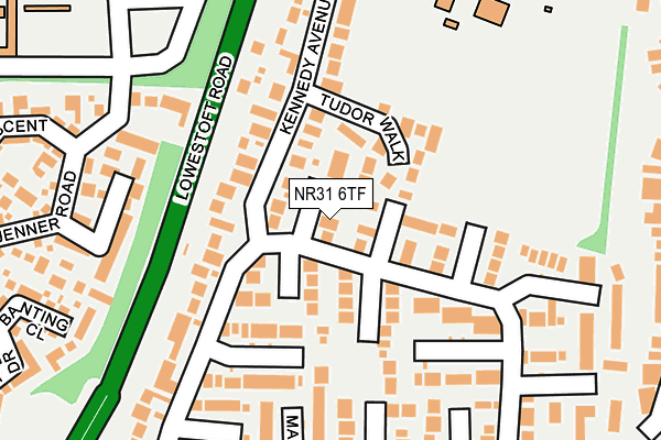 NR31 6TF map - OS OpenMap – Local (Ordnance Survey) NR31 6TF map - OS OpenMap – Local (Ordnance Survey)