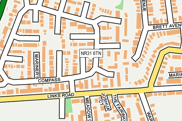 NR31 6TN map - OS OpenMap – Local (Ordnance Survey) NR31 6TN map - OS OpenMap – Local (Ordnance Survey)