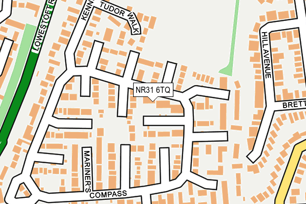 NR31 6TQ map - OS OpenMap – Local (Ordnance Survey) NR31 6TQ map - OS OpenMap – Local (Ordnance Survey)