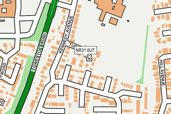 NR31 6UT map - OS OpenMap – Local (Ordnance Survey) NR31 6UT map - OS OpenMap – Local (Ordnance Survey)
