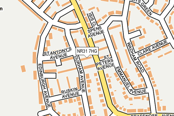 NR31 7HG map - OS OpenMap – Local (Ordnance Survey) NR31 7HG map - OS OpenMap – Local (Ordnance Survey)
