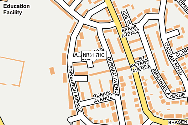 NR31 7HQ map - OS OpenMap – Local (Ordnance Survey) NR31 7HQ map - OS OpenMap – Local (Ordnance Survey)