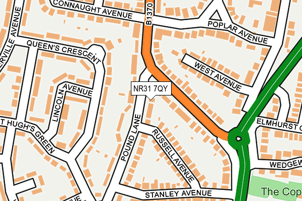 NR31 7QY map - OS OpenMap – Local (Ordnance Survey) NR31 7QY map - OS OpenMap – Local (Ordnance Survey)