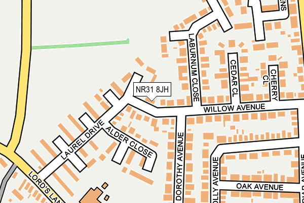 NR31 8JH map - OS OpenMap – Local (Ordnance Survey) NR31 8JH map - OS OpenMap – Local (Ordnance Survey)