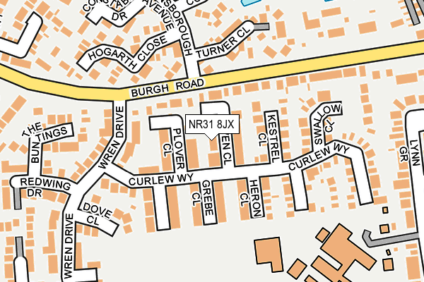 NR31 8JX map - OS OpenMap – Local (Ordnance Survey) NR31 8JX map - OS OpenMap – Local (Ordnance Survey)