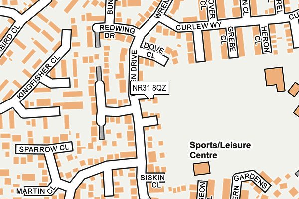 NR31 8QZ map - OS OpenMap – Local (Ordnance Survey) NR31 8QZ map - OS OpenMap – Local (Ordnance Survey)