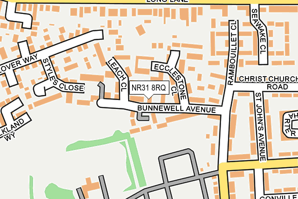 NR31 8RQ map - OS OpenMap – Local (Ordnance Survey) NR31 8RQ map - OS OpenMap – Local (Ordnance Survey)