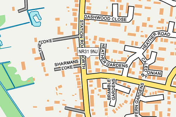 NR31 9NJ map - OS OpenMap – Local (Ordnance Survey) NR31 9NJ map - OS OpenMap – Local (Ordnance Survey)