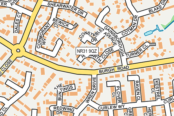 NR31 9QZ map - OS OpenMap – Local (Ordnance Survey) NR31 9QZ map - OS OpenMap – Local (Ordnance Survey)