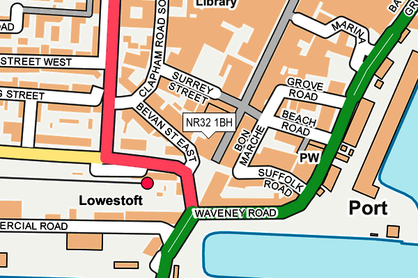 NR32 1BH map - OS OpenMap – Local (Ordnance Survey)