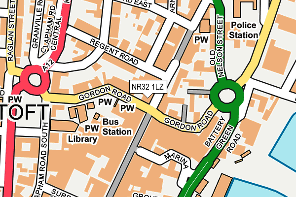 NR32 1LZ map - OS OpenMap – Local (Ordnance Survey) NR32 1LZ map - OS OpenMap – Local (Ordnance Survey)